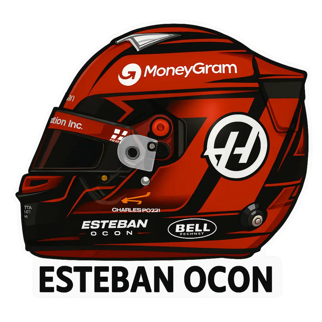  Esteban Ocon Helmet
